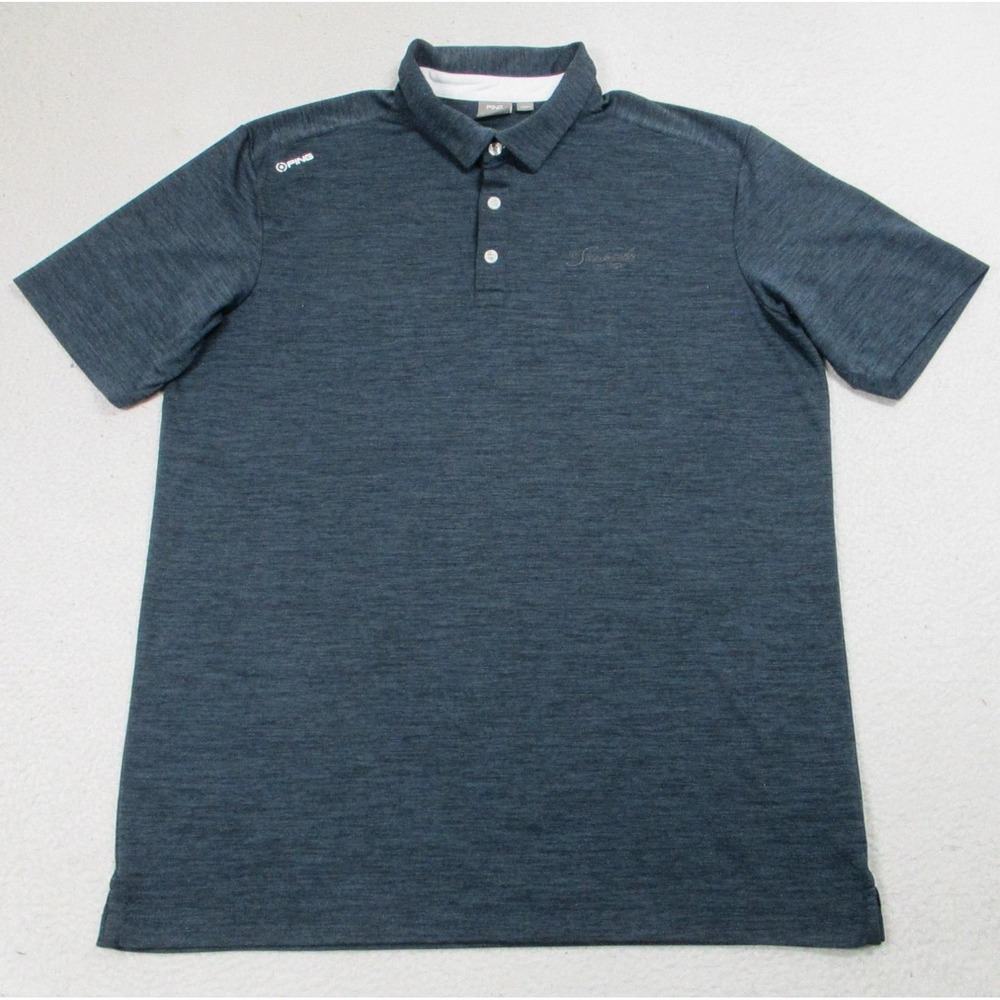 Ping SensorCool Polo Shirt Mens Large Blue Summerlin Las Vegas Golf Performance‎